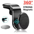 360° Magnetic Car Phone Holder – Rotatable Vacuum Suction Mount